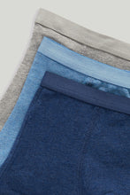 Load image into Gallery viewer, Mothercare 3 Pack Blue Trunk Briefs
