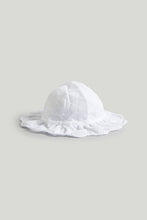 Load image into Gallery viewer, Mothercare White Broderie UPF50+ Sun Hat