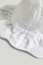 Load image into Gallery viewer, Mothercare White Broderie UPF50+ Sun Hat