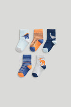 Load image into Gallery viewer, Mothercare Dinosaur Socks - 5 Pack