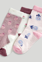 Load image into Gallery viewer, Mothercare Flower Slip-Resist Socks - 3 Pack
