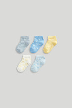 Load image into Gallery viewer, Mothercare Floral Trainer Socks - 5 packs