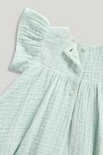 Load image into Gallery viewer, Mothercare Green Woven Dress and Knickers