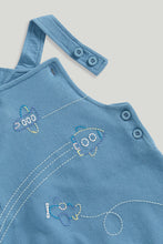 Load image into Gallery viewer, Mothercare Dungarees and Polo Bodysuit Set