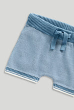 Load image into Gallery viewer, Mothercare Knitted Polo Top and Shorts Set