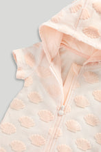 Load image into Gallery viewer, Mothercare Pink Hooded Towelling Romper