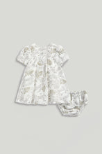 Load image into Gallery viewer, Mothercare Floral Occasion Dress and Knickers