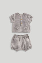 Load image into Gallery viewer, Mothercare Checked Top and Shorts Set