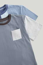 Load image into Gallery viewer, Mothercare Grey and Blue Short Pyjamas - 2 Pack