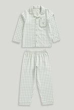 Load image into Gallery viewer, Mothercare Green Gingham Woven Pyjamas