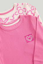 Load image into Gallery viewer, Mothercare Scribble Ribbed Pyjamas - 2 Pack