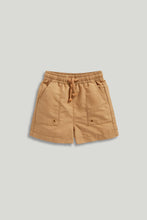 Load image into Gallery viewer, Mothercare Tan Crinkle Shorts