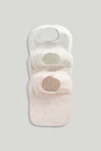 Load image into Gallery viewer, Mothercare Toddler Bib Pk3 Pink Clay