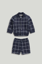 Load image into Gallery viewer, Mothercare Check Bomber Jacket and Shorts Set