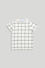 Load image into Gallery viewer, Mothercare Dino Check T-Shirts - 3 Pack