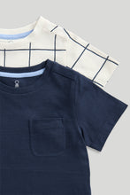 Load image into Gallery viewer, Mothercare Dino Check T-Shirts - 3 Pack