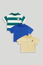 Load image into Gallery viewer, Mothercare Striped T-Shirt - 3 Pack