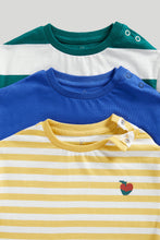 Load image into Gallery viewer, Mothercare Striped T-Shirt - 3 Pack