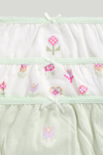 Load image into Gallery viewer, Mothercare Pixel Flower Briefs - 5 Pack