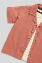 Load image into Gallery viewer, Mothercare Linen Shirt and T-Shirt Set