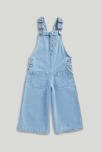Load image into Gallery viewer, Mothercare Wide-Leg Denim Dungarees