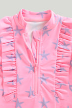 Load image into Gallery viewer, Mothercare Pink Frill Sunsafe UPF50+ Swimsuit