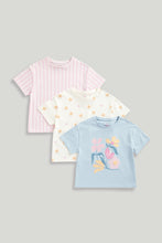 Load image into Gallery viewer, Mothercare 3 Pack Flower T-Shirts