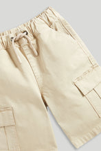 Load image into Gallery viewer, Mothercare Stone Cargo Shorts