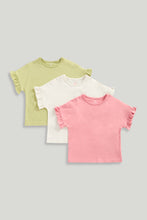Load image into Gallery viewer, Mothercare 3 Pack Frill T-Shirts
