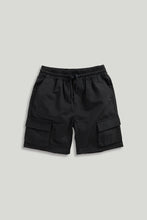 Load image into Gallery viewer, Mothercare Black Cargo Shorts