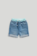 Load image into Gallery viewer, Mothercare Pull-On Denim Shorts