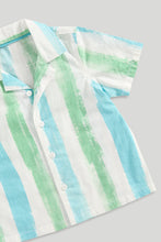 Load image into Gallery viewer, Mothercare Striped Shirt and Shorts Set