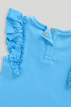 Load image into Gallery viewer, Mothercare 2 Pack Broderie Frill T-Shirts