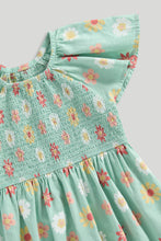 Load image into Gallery viewer, Mothercare Green Floral Dress