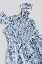 Load image into Gallery viewer, Mothercare Blue Printed Dress