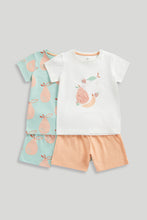 Load image into Gallery viewer, Mothercare 2 Pack Fruit Short Pyjamas