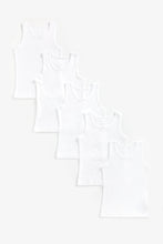 Load image into Gallery viewer, Mothercare White Sleeveless Vests - 5 Pack