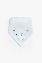 Load image into Gallery viewer, Mothercare Blue Bear Dribbler Bibs - 3 Pack