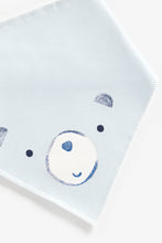 Load image into Gallery viewer, Mothercare Blue Bear Dribbler Bibs - 3 Pack