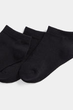 Load image into Gallery viewer, Mothercare Black Trainer Socks - 5 Pack