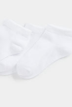 Load image into Gallery viewer, Mothercare White Trainer Socks - 5 Pack