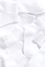 Load image into Gallery viewer, Mothercare White Trainer Socks - 5 Pack