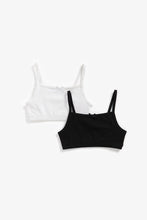 Load image into Gallery viewer, Mothercare Black And White Crop Tops - 2 Pack