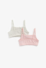 Load image into Gallery viewer, Mothercare Pink and Grey Crop Tops - 2 Pack