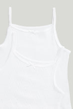 Load image into Gallery viewer, Mothercare White Cami Vests - 5 Pack