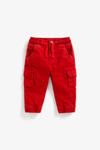 Load image into Gallery viewer, Mothercare Red Cargo Trousers