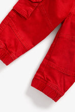 Load image into Gallery viewer, Mothercare Red Cargo Trousers