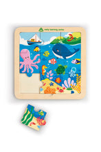 Load image into Gallery viewer, Early Learning Centre Wooden Puzzle Peg Sea
