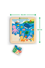 Load image into Gallery viewer, Early Learning Centre Wooden Puzzle Peg Sea