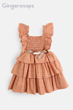 Load image into Gallery viewer, Gingersnaps Checkered Ruffled Dress with Belt